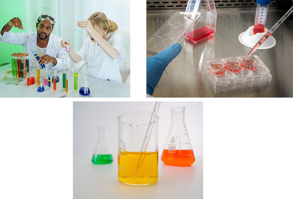 application of graduated pipette lab use
