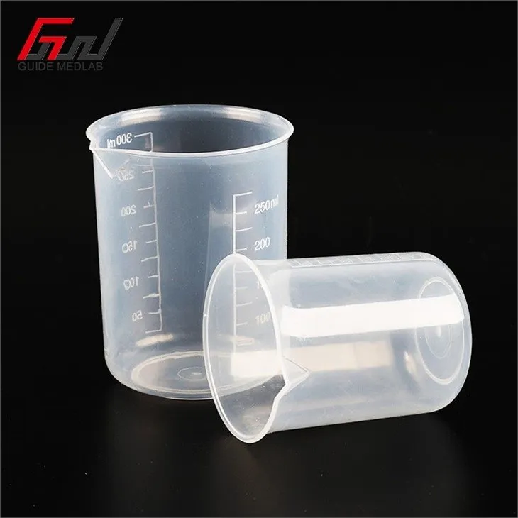 3 plastic beakers laboratory 500ml